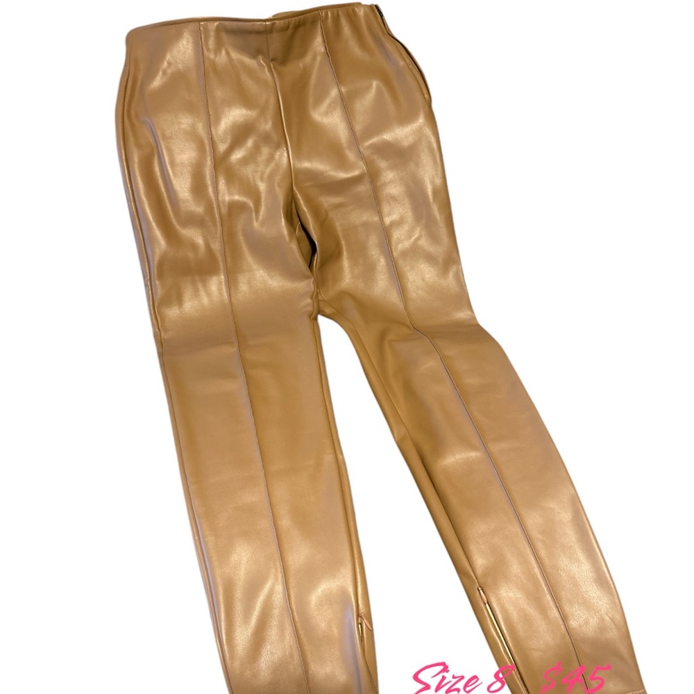 Woman leather legging, Urban Revivo brand.Tan color  size 8.